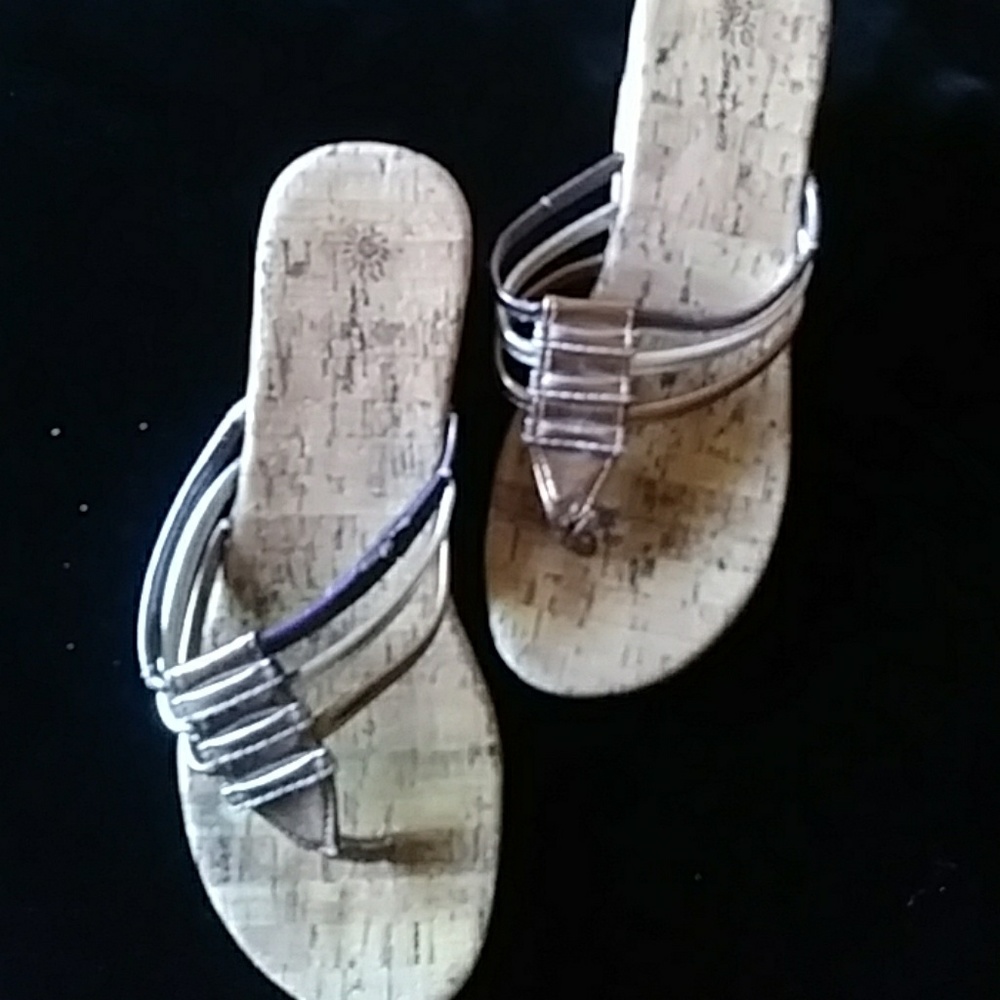 Sundance Wedge Sandals-sz. 7